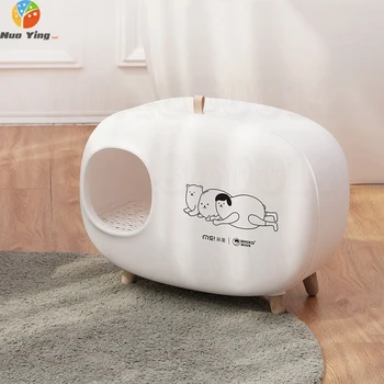 

Fully Enclosed Cat Litter Box Large Anti-spatter Drawer Top Into Cat Toilet Deodorization Extra Large Oversized Cat Supplies