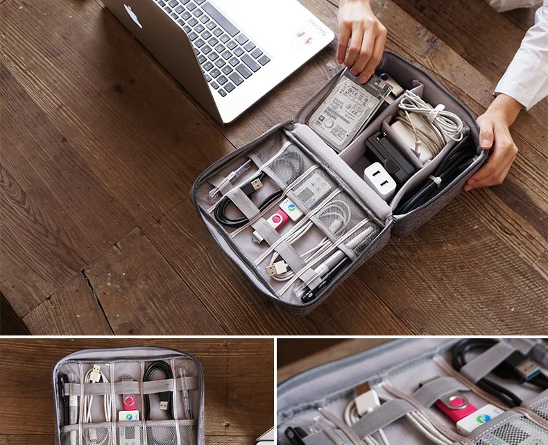 Домашний офис водонепроницаемый USB хранение данных зарядное устройство Органайзер портативный мобильный ПК сумка автомобиль бизнес