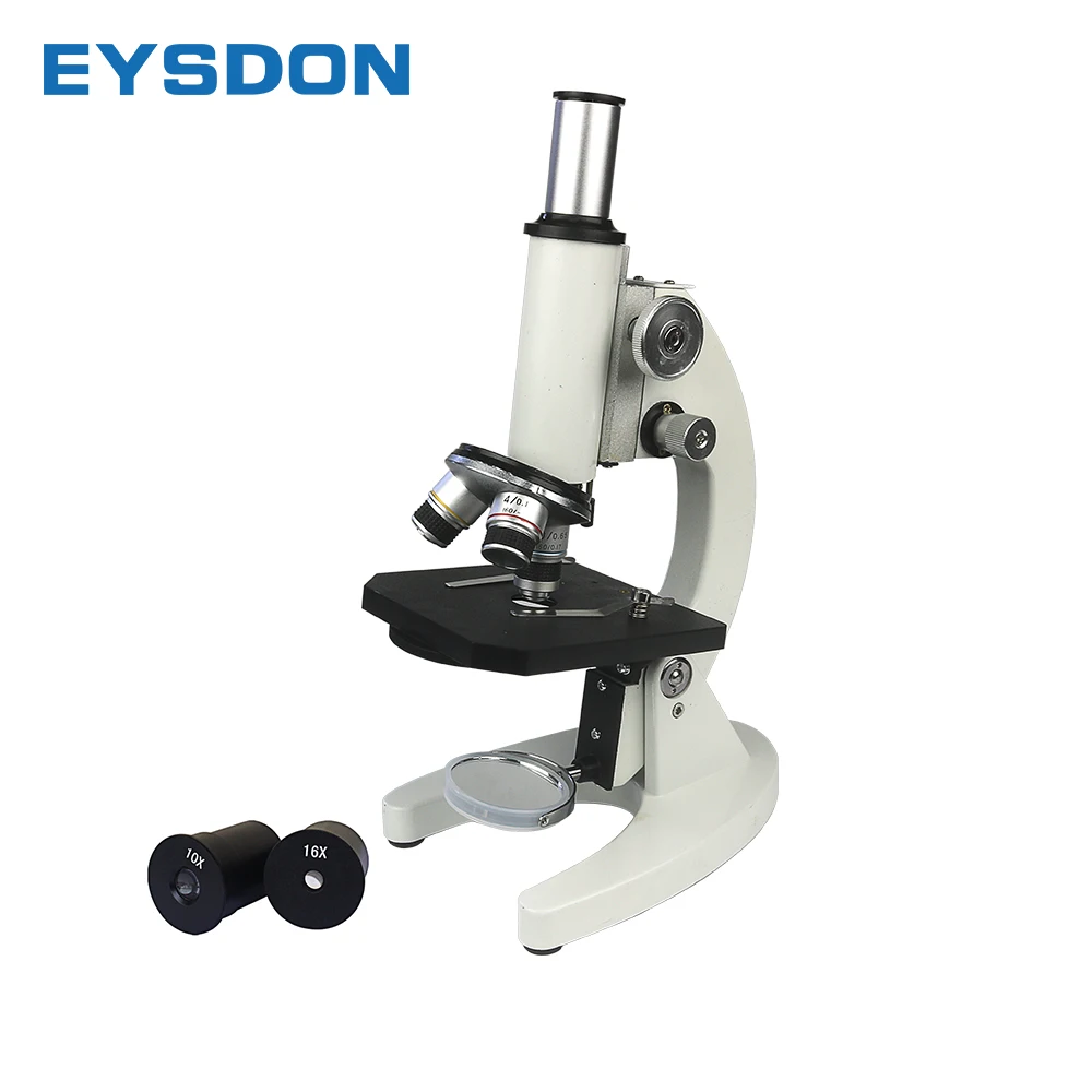 EYSDON 640X Биологический микроскоп с двойным фокусом спираль для детей студентов образовательная научно-исследовательская лаборатория интеллектуального развития