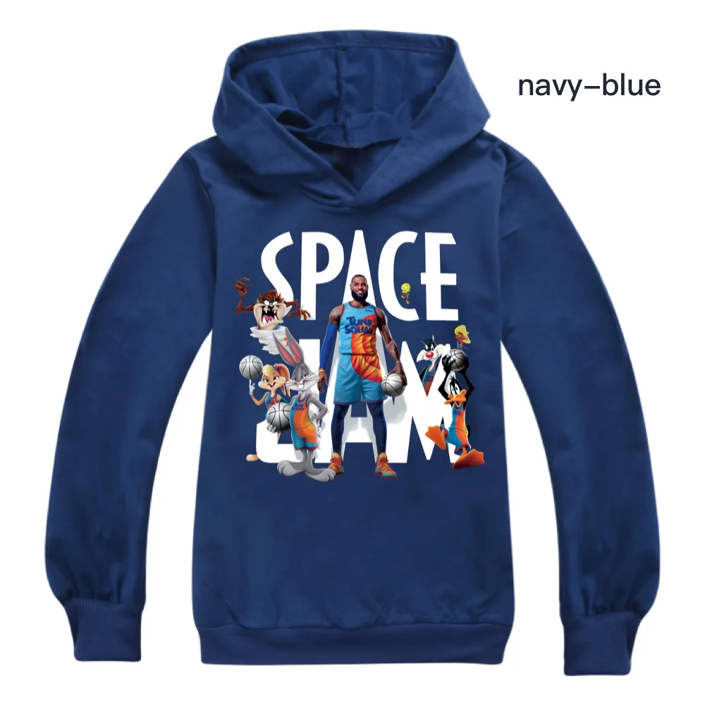 021 New Space Jam 2 Sweatshirts Kids T Shirts Tops Sportswear Baby Clothes Girls Hoodie T Shirt Autumn Jacket Children Clothing hoodies for a boy Hoodies & Sweatshirts