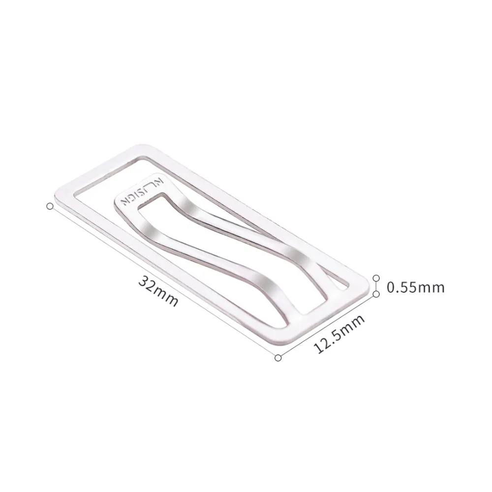 Xiaomi Nusign бумажные зажимы 10 шт./кор. металлический держатель билета мини многофункциональные зажимы закладки для студентов офисный гаджет