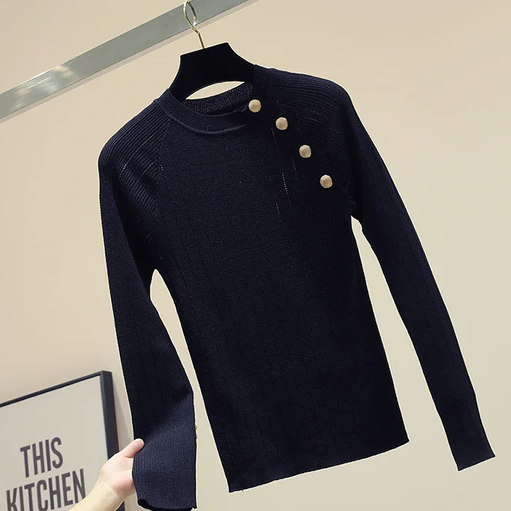 black long sleeve MUMUZI, вязанная футболка с коротким рукавом, женская летняя новинка, тонкая белая футболка, Топы, camisetas verano mujer,, футболка для женщин - Цвет: black long sleeve