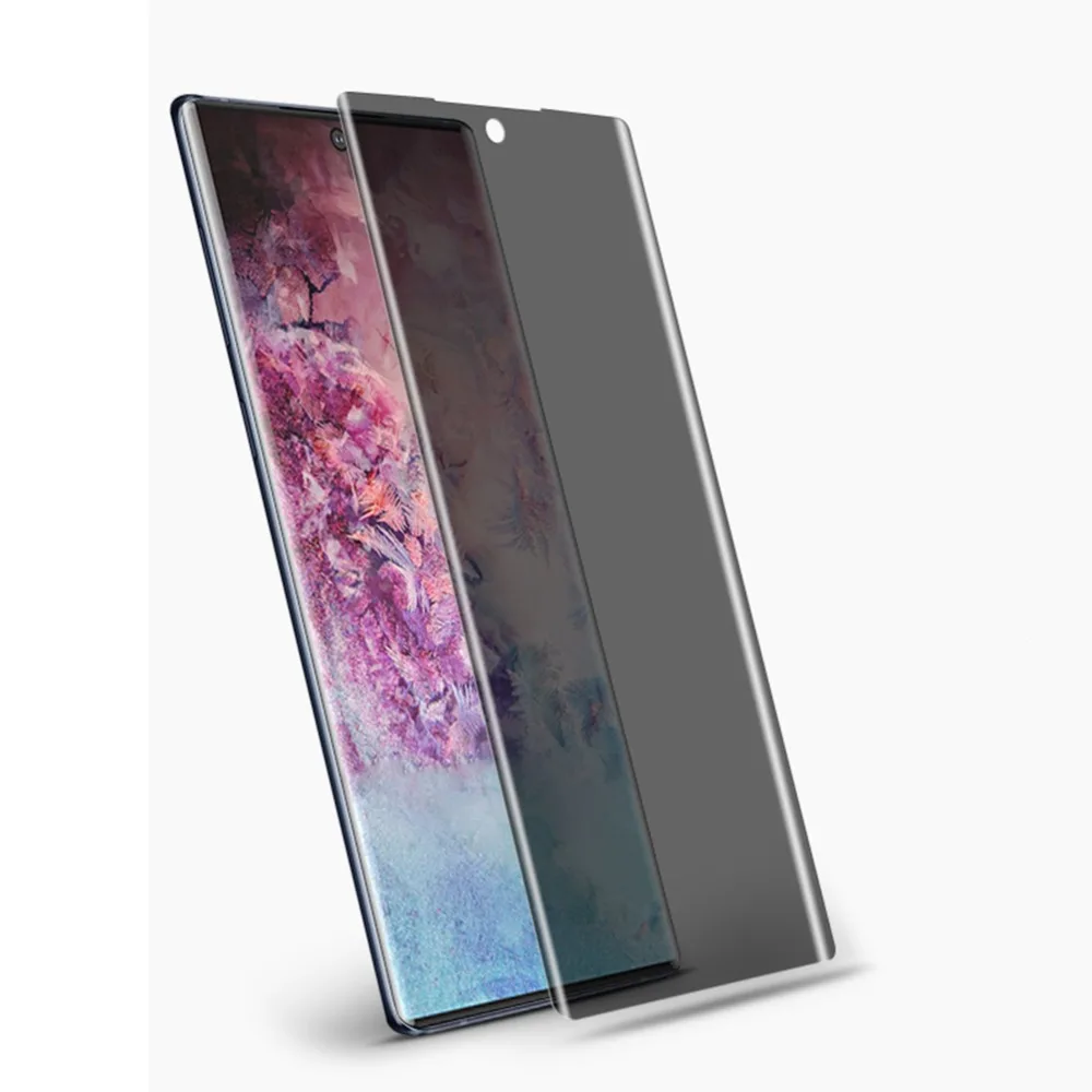 УФ надежное закаленное стекло для samsung Note9 8 Note10 pro Полное жидкое антибликовое Защитное стекло для Galaxy S8 S9 S10 Plus Glas