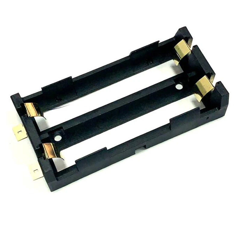 1x 2x 18650 Battery Holder Smd Smt Batteries Case Storage Box with Bronze Pins 1/2 Slot 2*18650 Rechargeable Battery Shell battery storage case