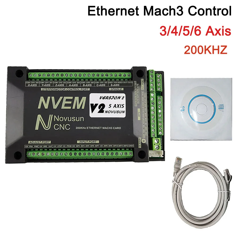 NVEM ЧПУ контроллер движения 200 кГц nvemv2.1 обновление 3 оси 4 5 6 mach3 контрольная карта