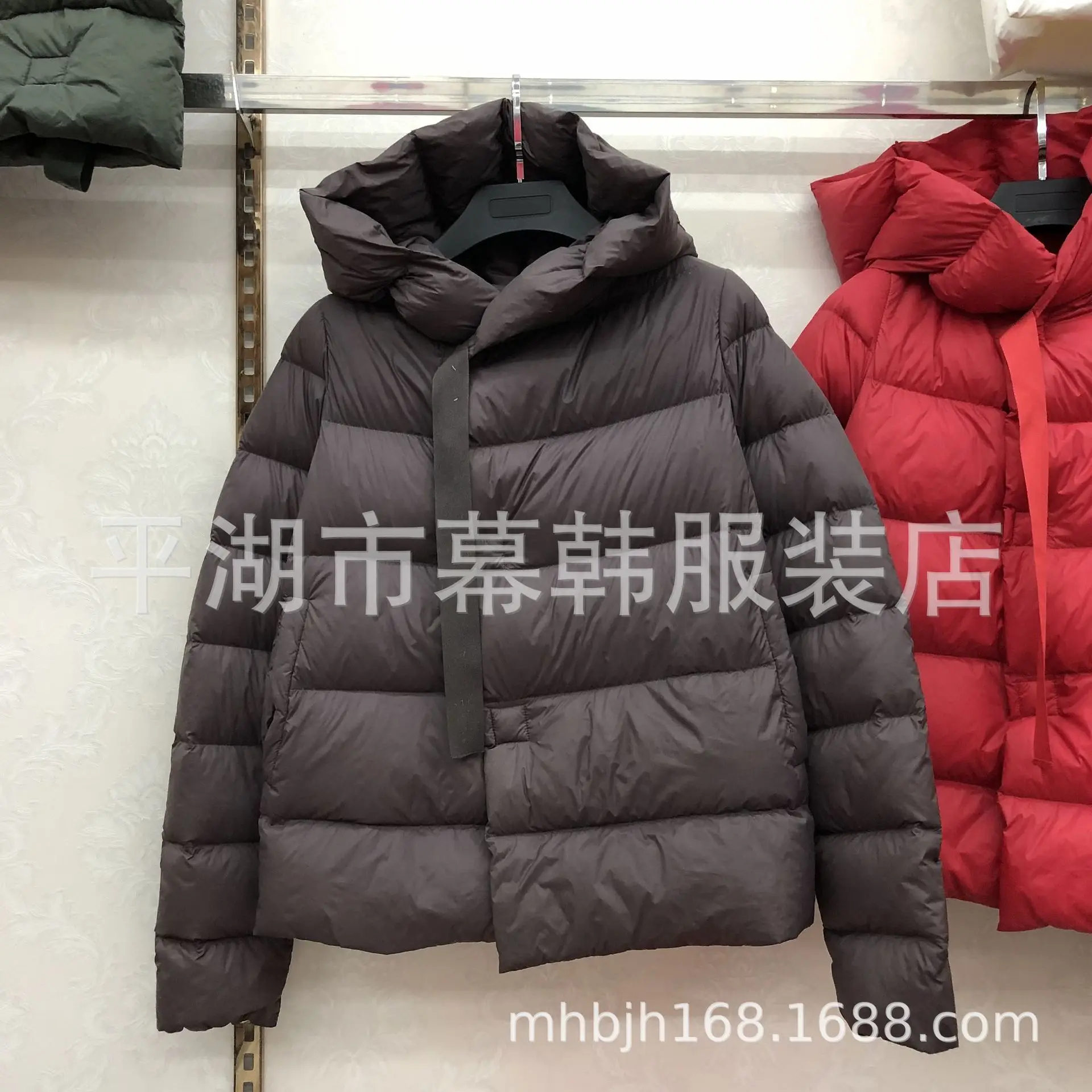 Стиль Jiangnan пуховик женский с капюшоном, короткое, длинное, облегающее, плотное, свободное, теплое пальто