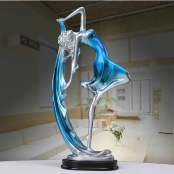 

Elegant Nordic Style Dancing Girl Figurine For Home Decoration Accessories Modern Living Room Decor Friends TV Cabinet Ornaments