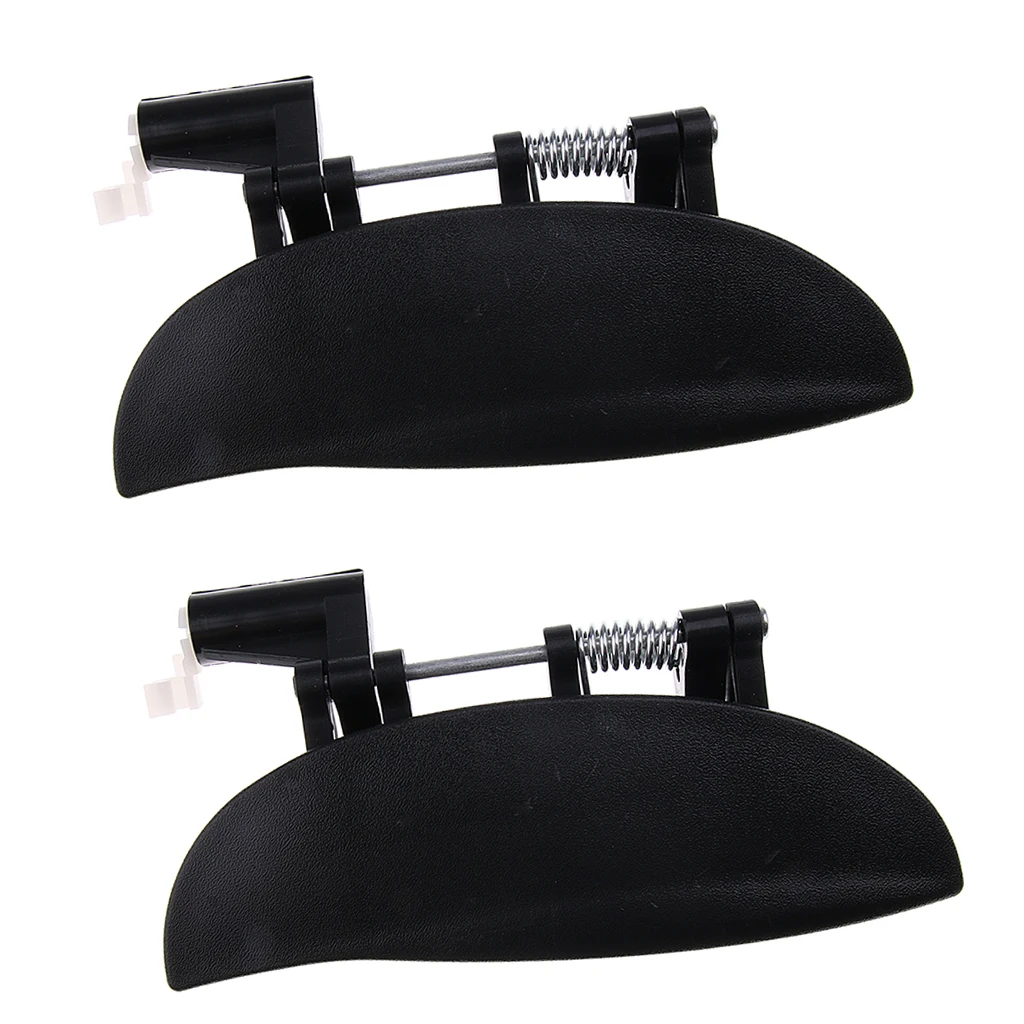 

2 Pieces Car Front Exterior Door Handles Set for Hyundai Amica Atos, Black