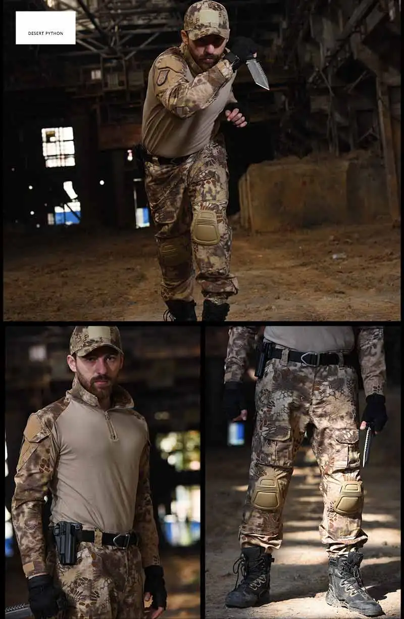 Airsoft Paintball Clothing T-shirt Outdoor &Pants with Pad Men Military Shooting Uniform Tactical Combat shirt camo Army Uniform Airsoft Paintball Clothing T-shirt Outdoor &Pants with Pad Men Military Shooting Uniform Tactical Combat shirt camo Army Uniform