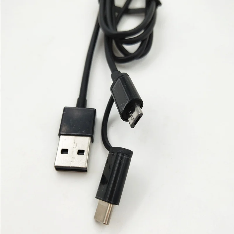 Кабель для быстрой зарядки Xiao mi 2 в 1 type C mi cro usb кабель для синхронизации данных 100 см для mi 9 6x8 lite A3 CC9 Red mi note 8