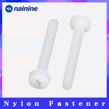 

GB818 [M2 M2.5 M3 M4 M5 M6 M8] ISO7045 DIN7985 Cross Recessed Pan Head Nylon Screws Plastic Phillips Screw NL07