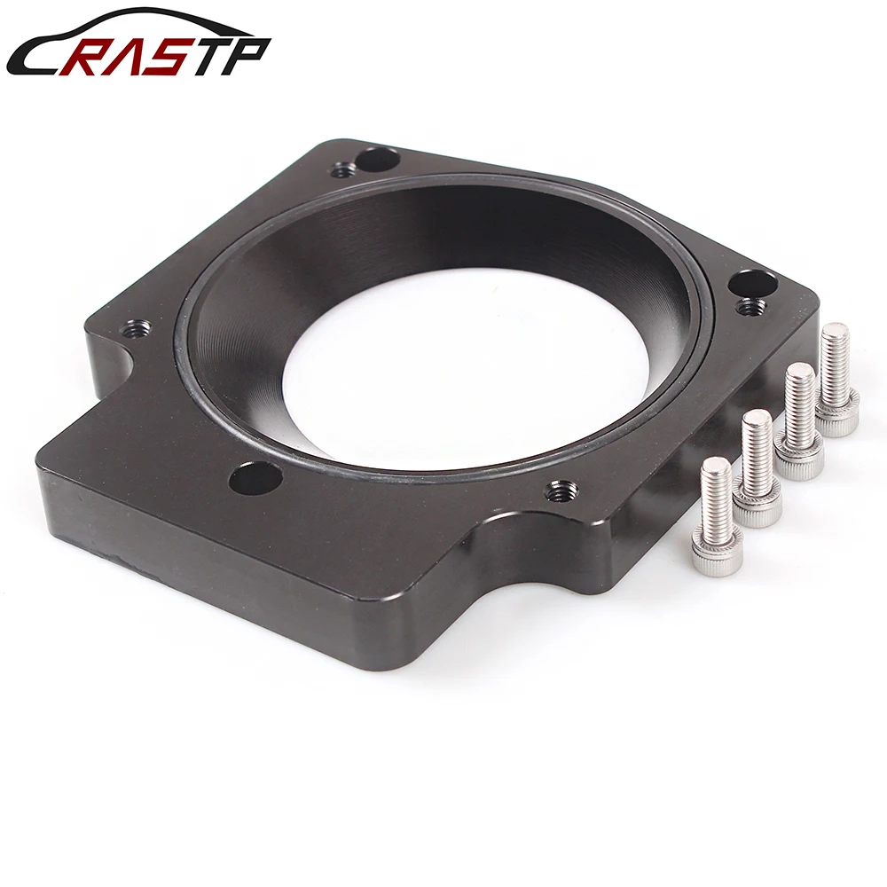 RASTP-New Manifold Adapter Plate 92MM Throttle Body GM GEN III LS1 LS2 LS6 LSX LS4 BK RS-THB025 manifold adapter plate