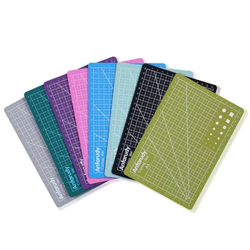 

A5 Art Self Healing PVC Cutting Mat Double Sided Gridded Rotary For Craft Fabric Soft Cutter Board School Office Supplies