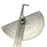10 см профессиональные измерительные и измерительные инструменты транспортир 0-180 градусов нержавеющая сталь круглая головка линейка