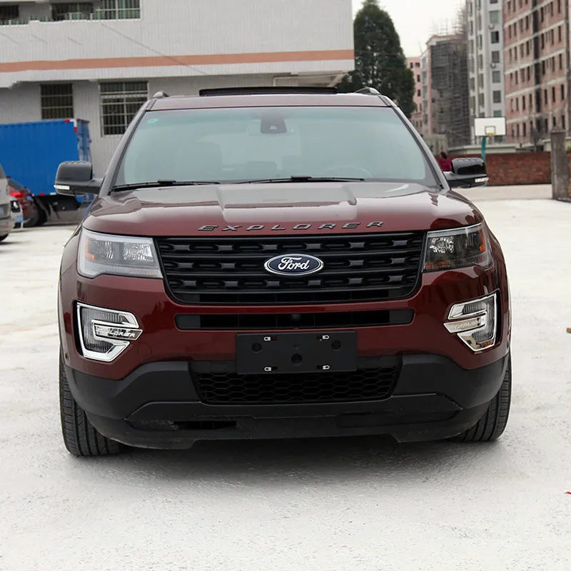 ABS Хром Передняя противотуманная фара накладка 2 шт для Ford Explorer 2016 2017 2018