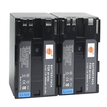 

2pcs 8000mAh 7.4V BP-970G BP970G-M BP970G DSTE Camera Battery for Canon XLH1 XHG1 XHA1 XL2 XM2 XH G1S XF305 XF300 XF105 XF100