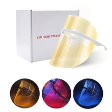 3 цвета светодиодный светильник, терапевтическая маска для лица, инструмент для красоты, спа-лечение лица, против старения, против акне, морщин, подтяжка кожи