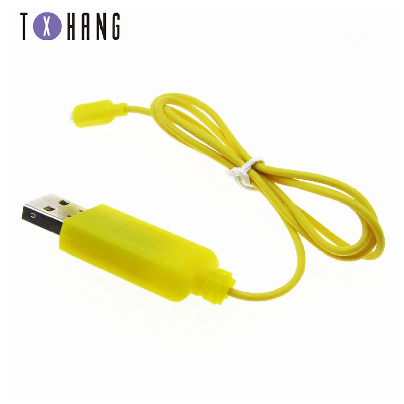 Желтый зарядный провод для самолета Запасные части USB RC Вертолет зарядное
