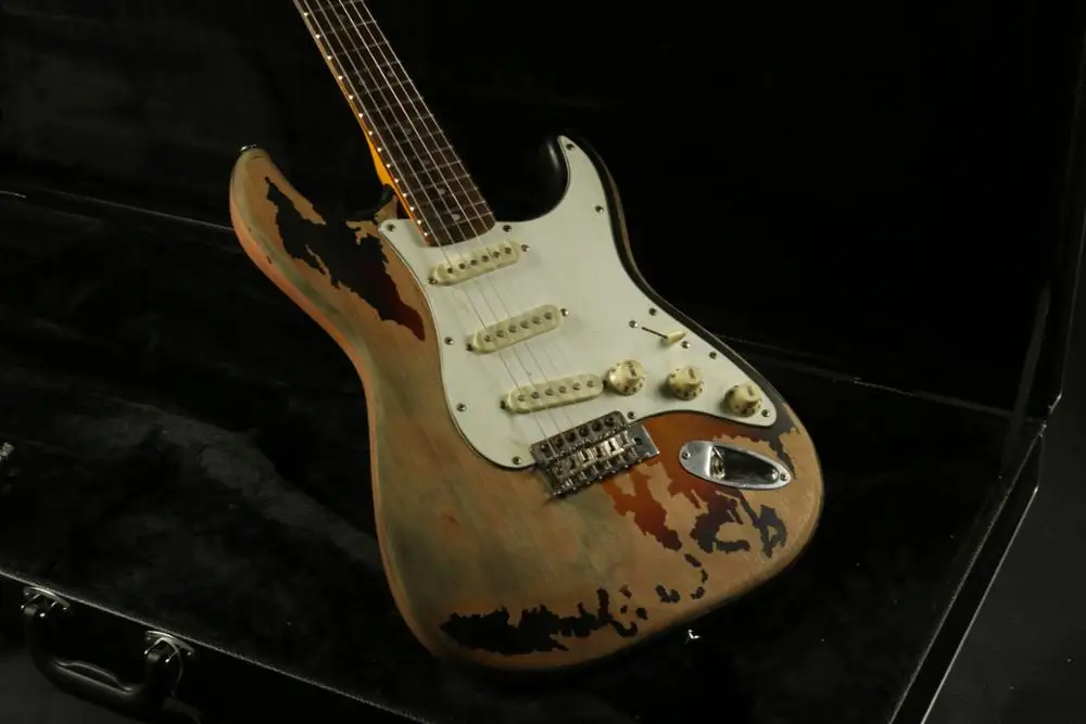 Высокое качество relic heirloom коллектор электрогитара ra звукосниматели sss клен Шея
