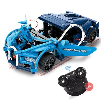

2.4GHz Technic Series RC Bugatti Chiron Sports Car Remote Control 419PCS Building Blocks DIY Toys For Children Gifts