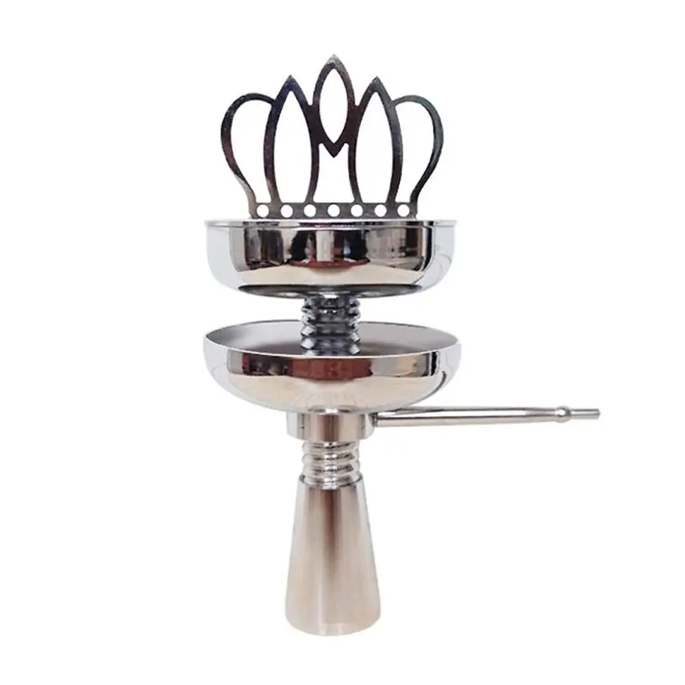

Shisha Hookah Crown Head Bowl set Charcoal Holder Burner Water Smoking Pipe Chicha Narguile For Hookhas Accessories