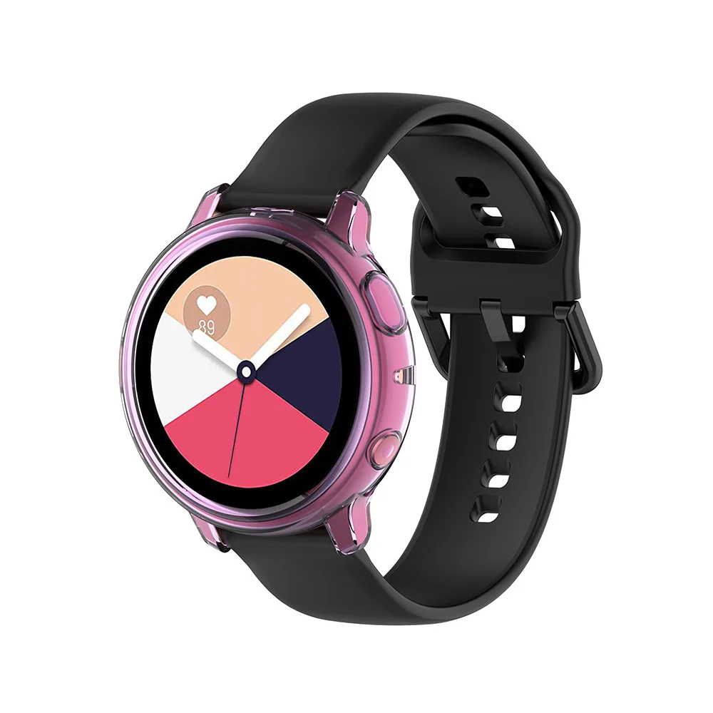 ТПУ защитный чехол для samsung Galaxy Watch Active 2 Защитная силиконовая крышка Galaxy Active 2 44 мм 40 мм R830 R820 чехол