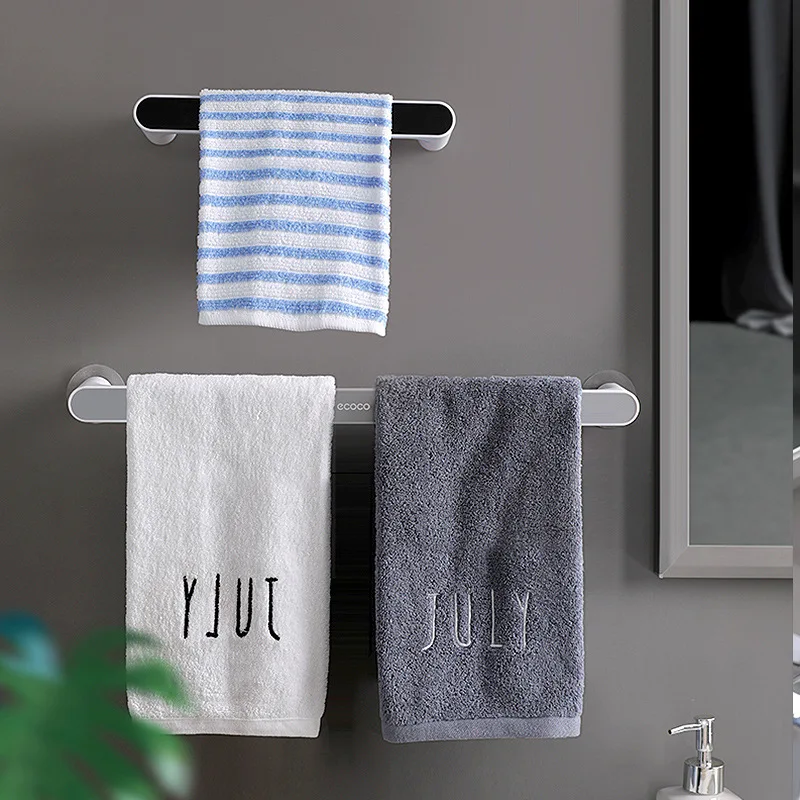 Towel Holder Rack Wall Mounted Cabinet Storage Hanger Door Organizer Hook Accessories Paper Self Adhesive Bathroom Organizer