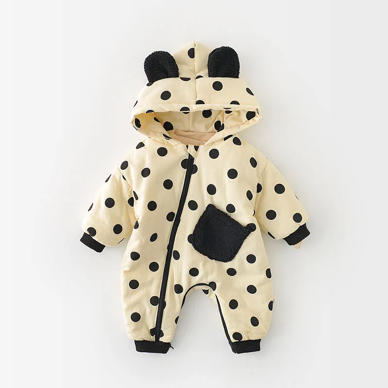 Fleece Baby Rompers Jumpsuits for Autumn Winter