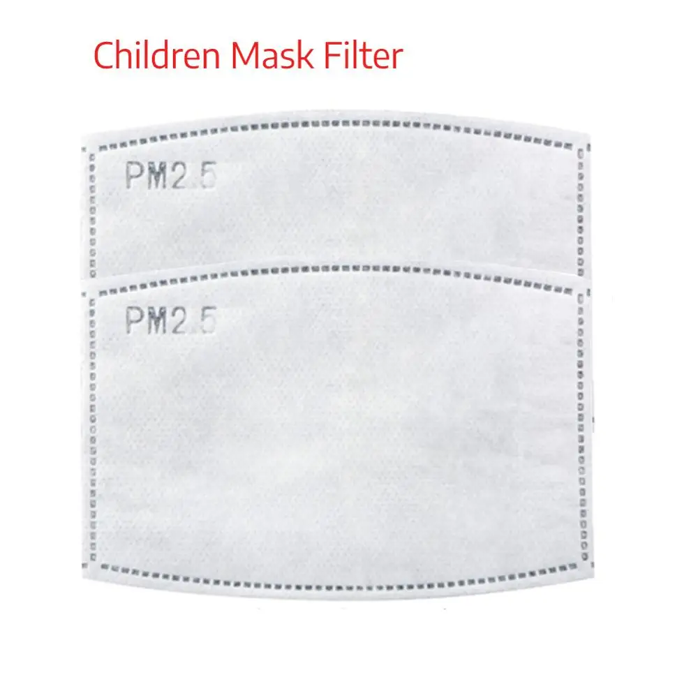 

2pcs Replacement Chip Pm2.5 Mask Replacement Core Filter For Children Mask Replacement Filter Activated Carbon Filter F