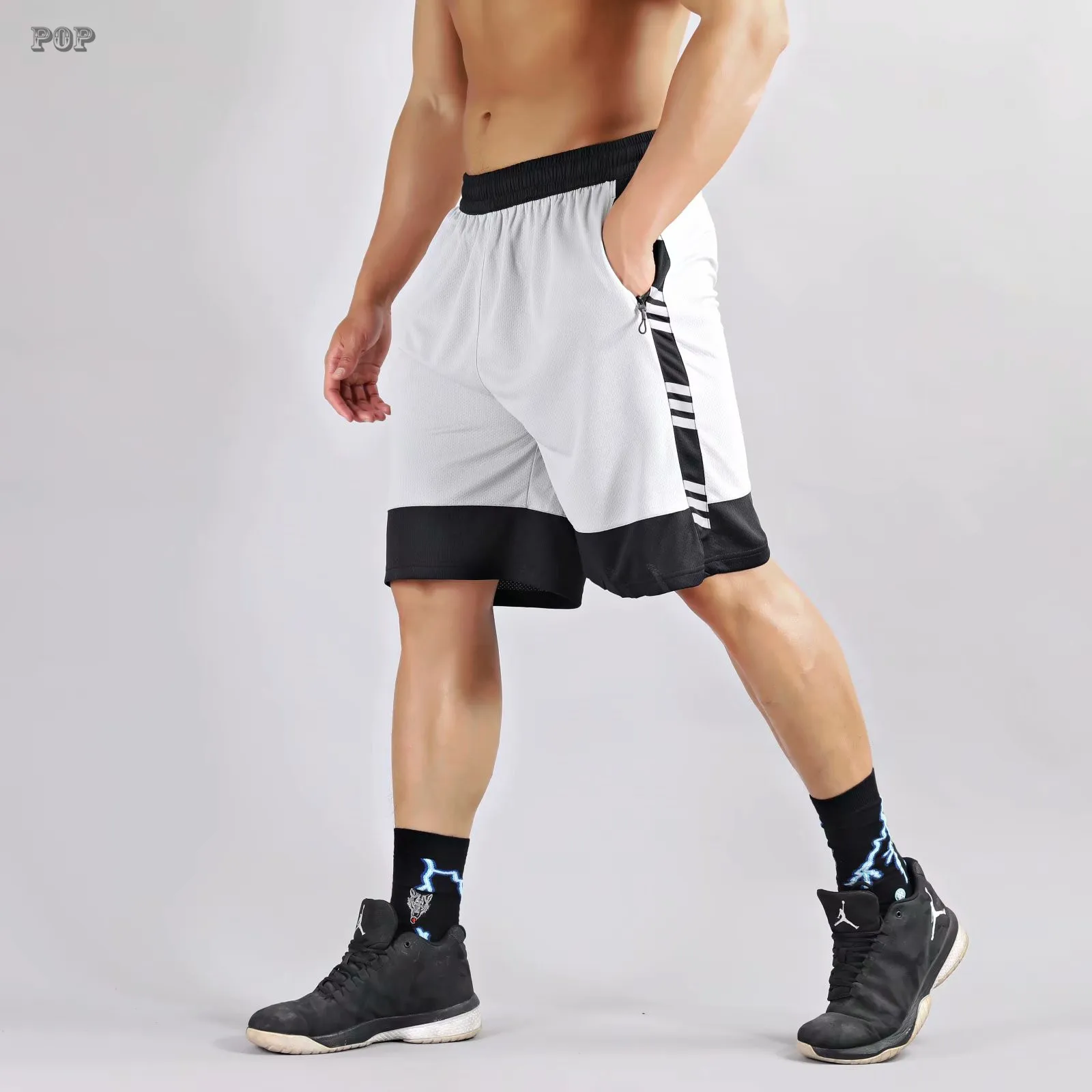 2020 New Men Basketball Shorts With Pockets Youth Training Sport Basketball Shorts Fitness Workout Jogging Shorts Breathable Basketball Shorts Aliexpress