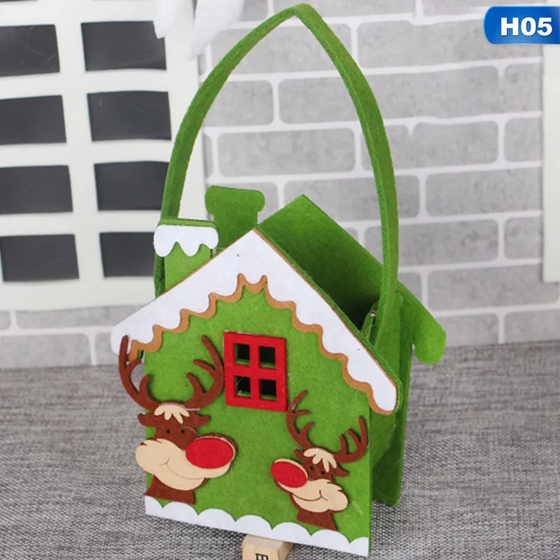 Новая портативная войлочная Рождественская сумка для угощений конфетная подарочная упаковка рождественские праздничные новогодние Свадебные принадлежности украшения