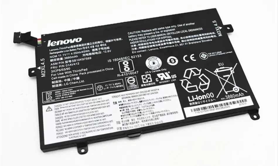 

New original Laptop Battery E470 For Lenovo Thinkpad E470C E475 Series 01AV411 battery for laptop 01AV412 SB10K97568 SB10K97569