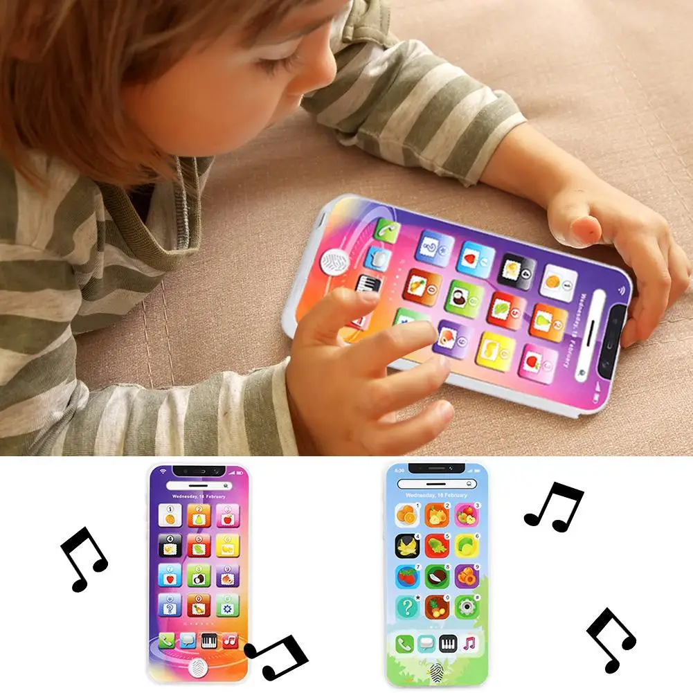 

Cartoon Kids Funny Toys Children Educational Simulation Keyboard Sensitivity Charging Flashing Mobile Phone Toy Gift
