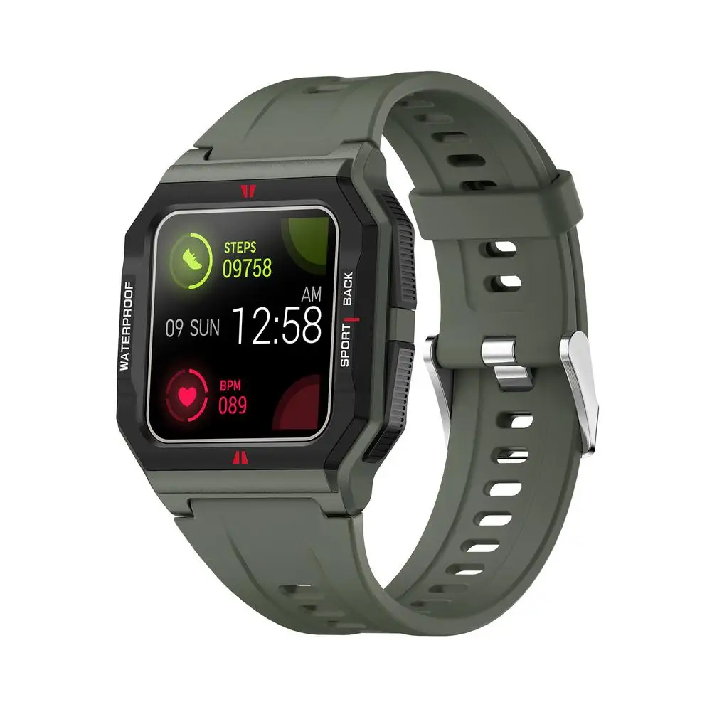 TF10 Retro Watch Fitness Tracker IP68 Waterproof Smart Watch Sleep Monitor 1.3-inch Display Support Message & Phone Call