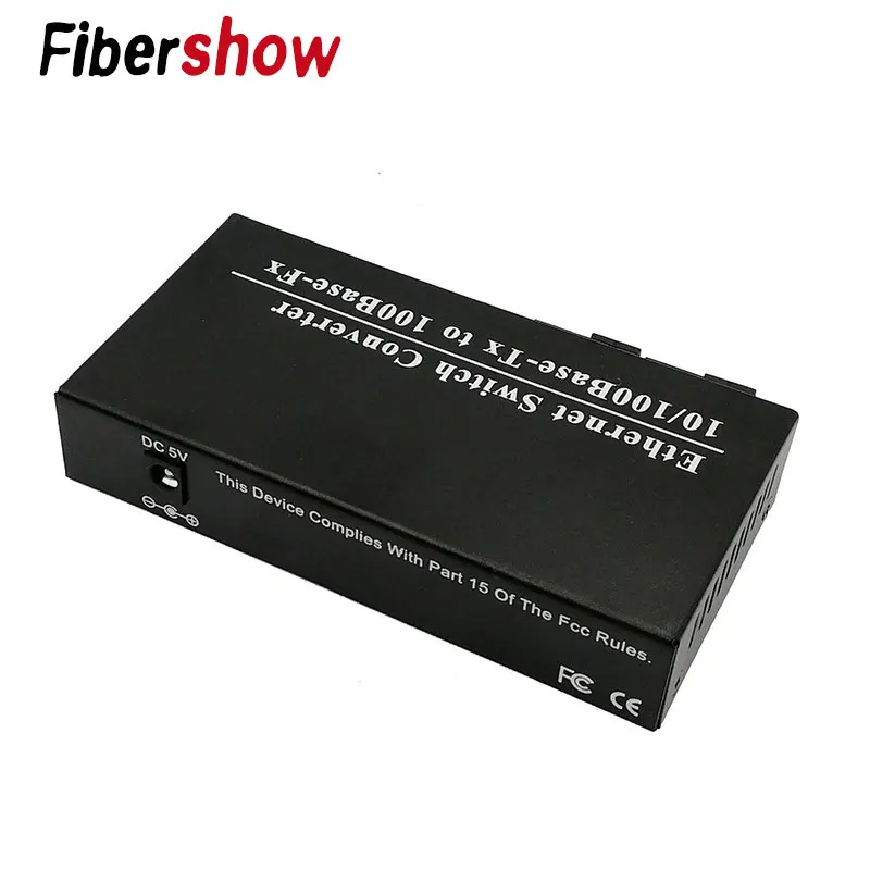 Быстрый Ethernet 2F3E 10/100 м коммутатор 2 волоконный порт SC 25 км UTP RJ45 Erhetnet волоконно