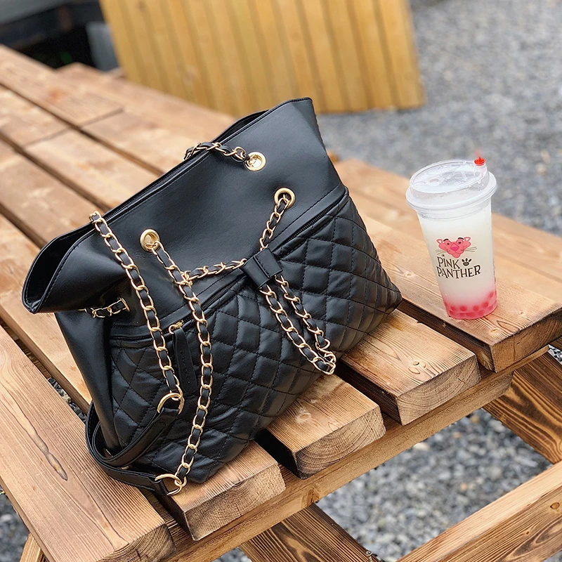 

Crossbody Bags for Women Luxury Handbags Women Bags Designer Shoulder Bags Casual Tote Chains Fashion Solid Bags for Women 2019
