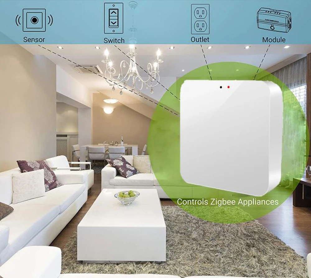 Tuya Wifi умный мост Zigbee дом с дистанционным управлением Hub 3 0 через приложение Smart Life