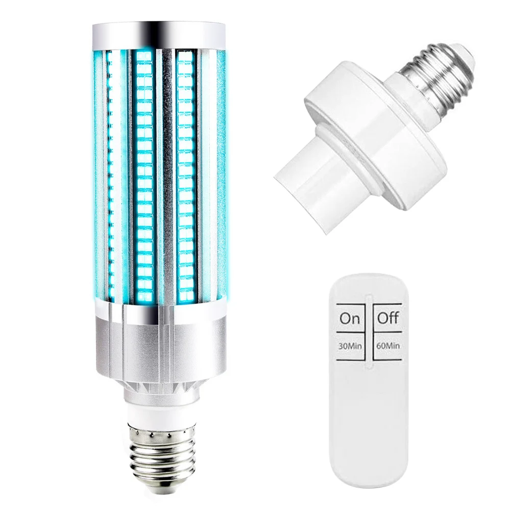 

Deodor Home Office Corn Bulb 60W E27 Hotel Timing Remote Control Kill Mites UV Disinfection Lamp Germicidal Sterilizer Led