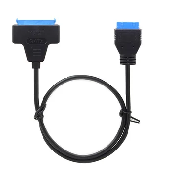 

Motherboard 19Pin 20Pin USB 3.0 Header 2.5 Inch SATA 22Pin SSD HDD toCable 50cm