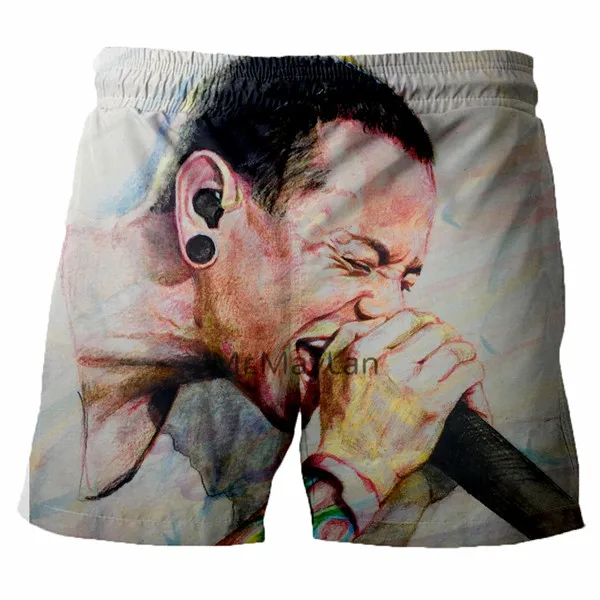 3D neueste linkin park druck sommer mode хип хоптрендменнер/frauen Последние Harajuku шорты