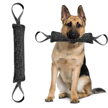 

2 Handles Pet Training Bite Tug Toys Young Dog Chewing Arm Sleeve