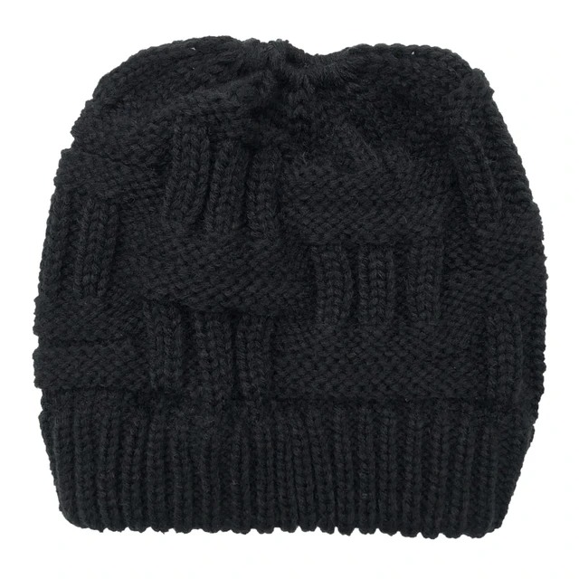 Women Winter Chunky Plaid Crochet 