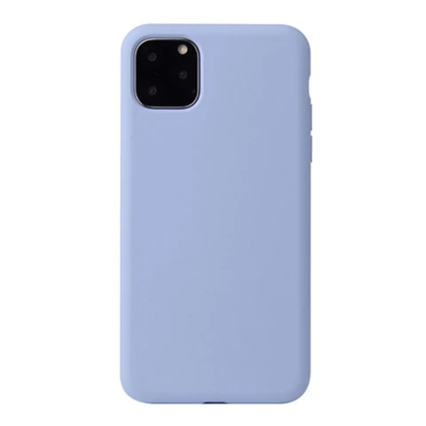 Light purple Роскошный жидкий силиконовый чехол для телефона для iPhone 11 Pro Max XR XS MAX X Чехол Карамельный цвет противоударный мягкий чехол на заднюю панель - Цвет: Light purple