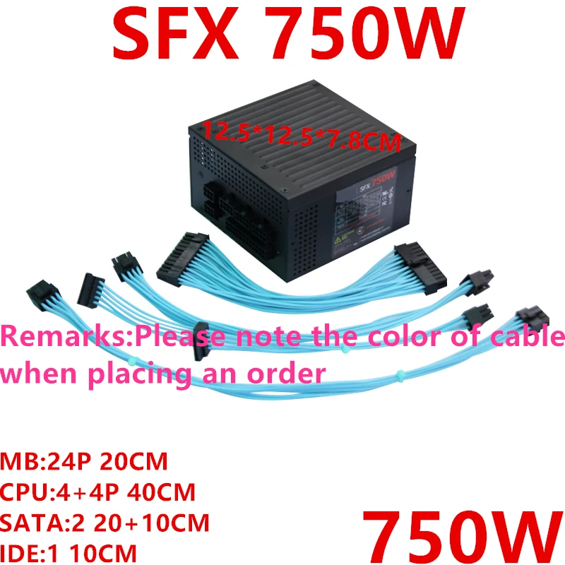 Nuovo Alimentatore Originale Per Seiko Itx A50 A60 A4 I7 8700K + 1080Ti Raffreddato Ad Acqua Nominale 750W Picco 850W Alimentatore Switching Sfx 750W