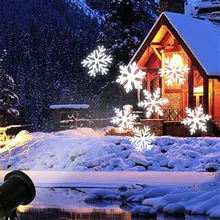Outdoor Sky Star Laser Projector Snowflakes Snow Christmas projector Landscape Lawn Spotlight Outdoor Laser Stage Lamp