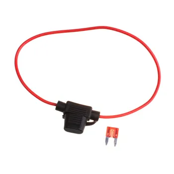

1Pcs Waterproof Power Socket Mini Blade Type In Line Fuse Holders with 10A Fuse Car Replacement Fuses Auto Accessories