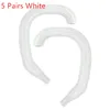 5 Pairs White