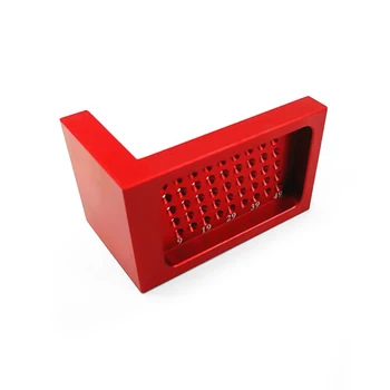 

New Mini Marking Ruler Scriber Carpentry T-Type Marking Ruler Hole Aluminum Alloy Crossed Gauge Measuring Feet Tool Woodworking
