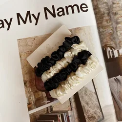 Elegant Satin Silk Scrunchies Set - Luxurious Hair Ties (C3)