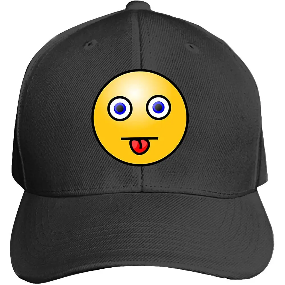 Customized Unisex Trucker Baseball Cap Adjustable Screaming Surprised Smiley Afraid Scared Peaked Sandwich Hat |